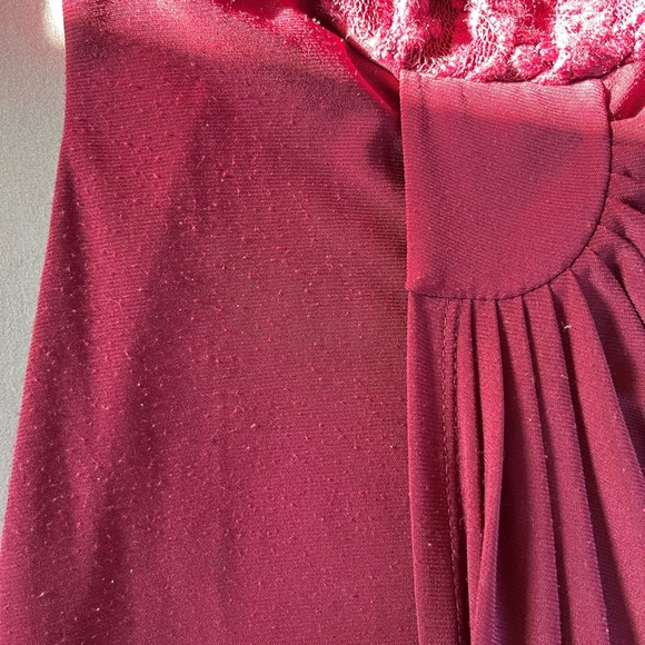 S.L. Fashions Sleeveless Burgundy Maxi dress - Picture 10 of 10